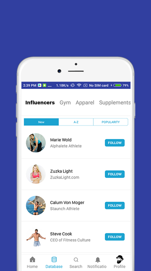 Mobile app for Gym screenshot 3